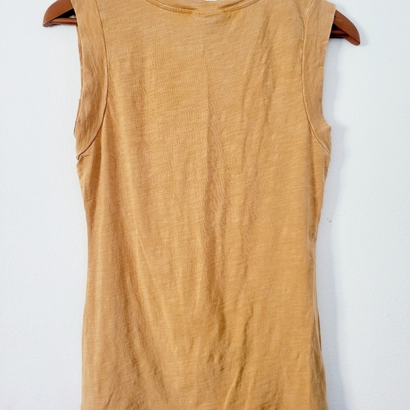 Universal Thread Soft-Gold Distressed Tank Top Size Small - Picture 2 of 3